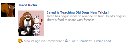 Zynga FB Wall Request